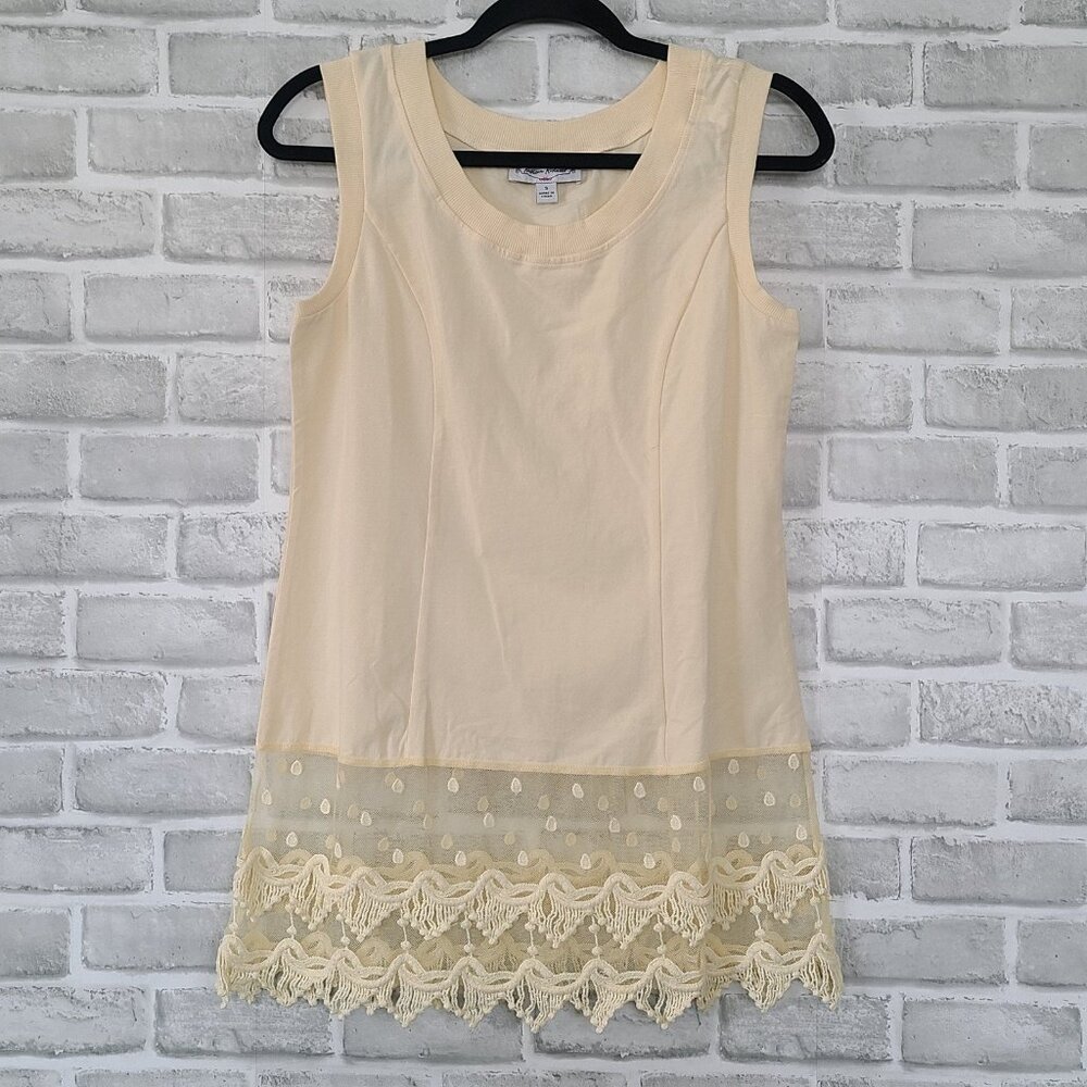 Kathleen Kirkwood Layering Tank Lace Dress Extender Romantic Fairycore Small